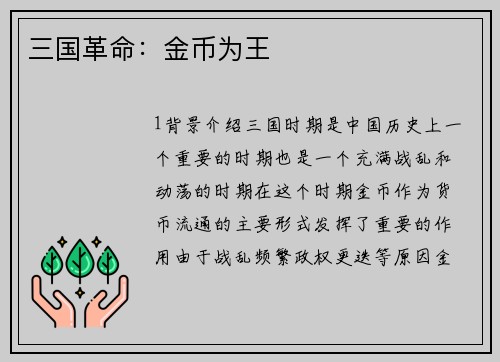 三国革命：金币为王